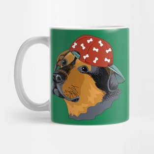 Rottweiler baseball Cap Illustration Mug